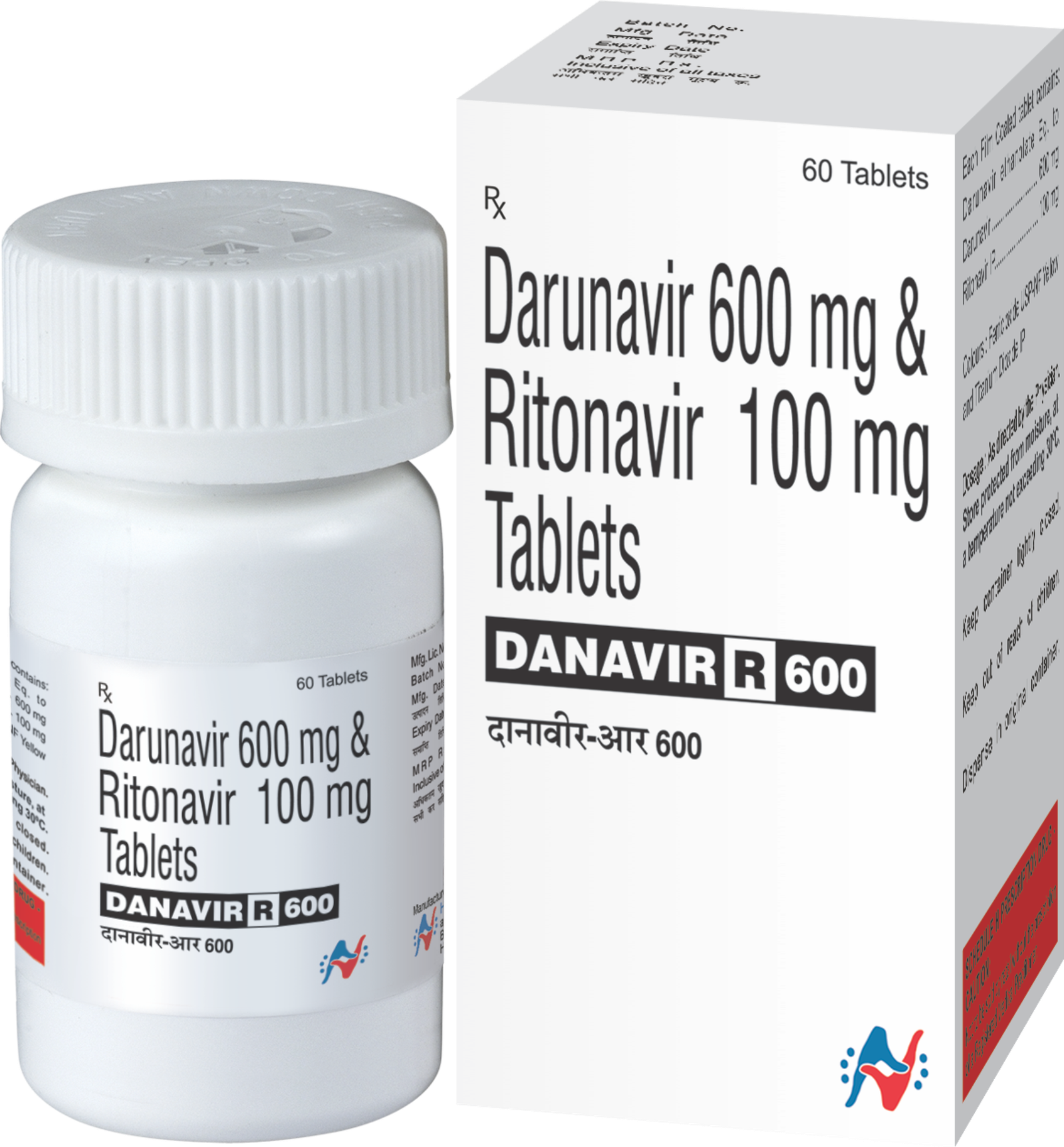 Danavir-R-600 Tablet Front View