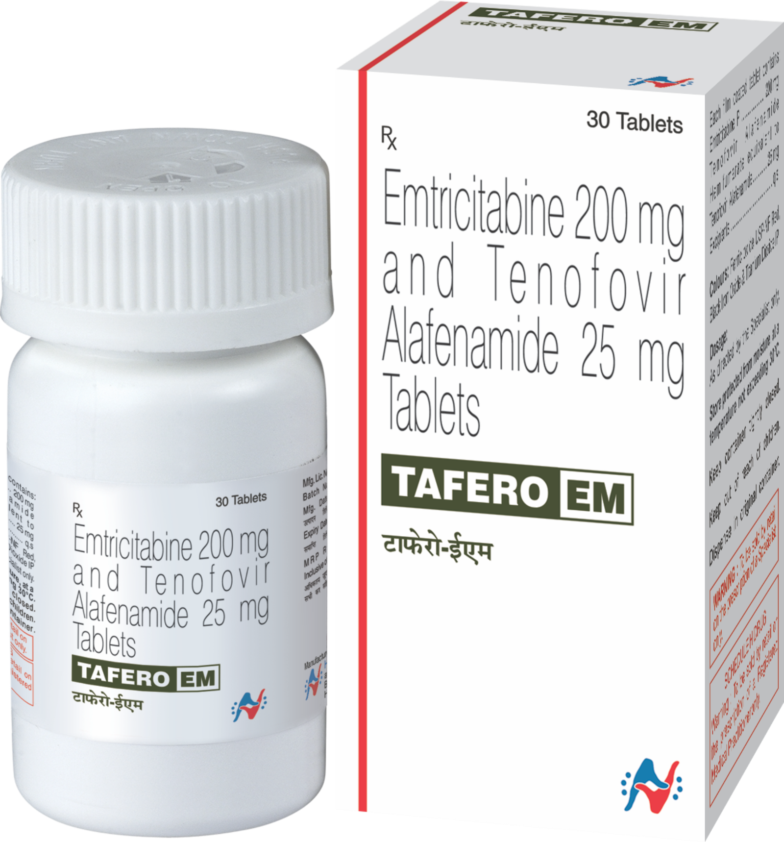 Tafero EM 25 Tablet Bottle